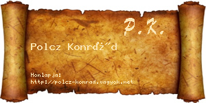 Polcz Konrád névjegykártya