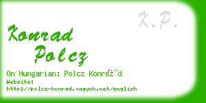 konrad polcz business card